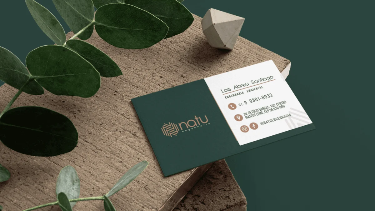 Identidade visual Natu Engenharia, projeto de Caique Abreu